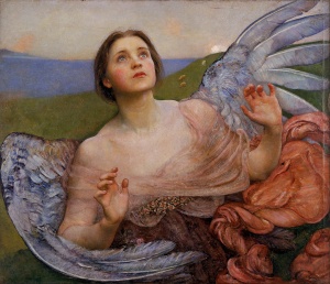 Annie Louisa Swynnerton: The Sense of Sight, Detail (1895)