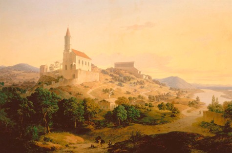 Leo von Klenze: Salvatorkirche zu Donaustauf und Walhalla (1839)