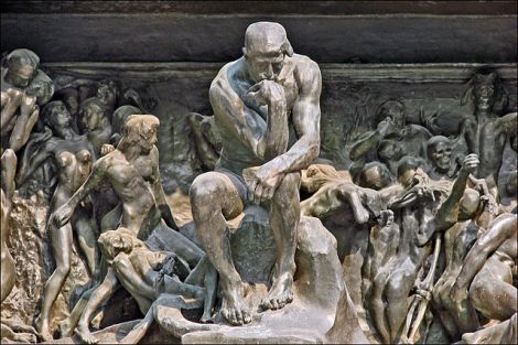 Le penseur de la Porte de l'Enfer (musée Rodin), Foto: Jean-Pierre Dalbéra, Quelle: commons.wikimedia.org 